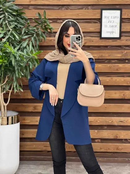 مانتو حصیری برش مثلثی