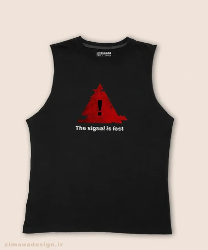تاپ مردانه و زنانه طرح مثلث سیگنال از دست رفته کد 965