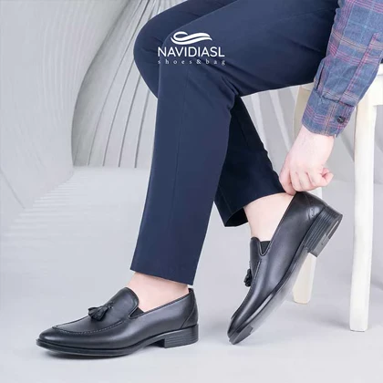 کفش مردانه چرم کلاسیک کد 7025011