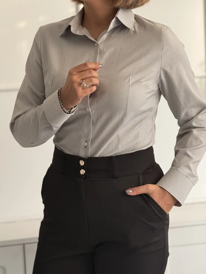شومیز زنانه Slim Fit زنیر
