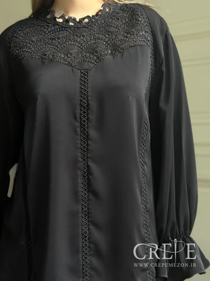 شومیز یقه گیپور