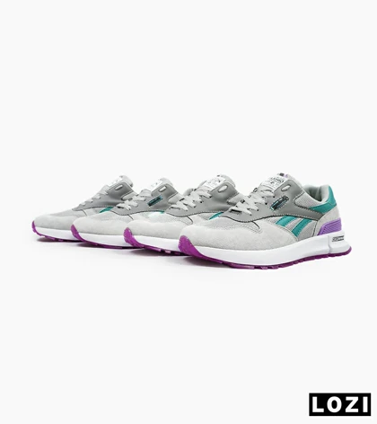 کفش کتانی طوسی آبی بنفش REEBOK Unphased Pro مدل 4613