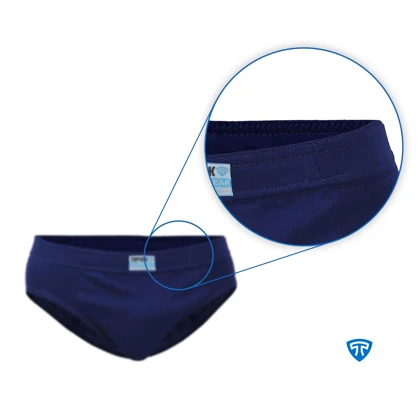 شورت اسلیپ پنبه کش لیفه ای (پک 3 عددی) سورمه ای