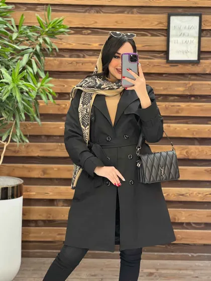 بارانی بلند ژیله پرچی