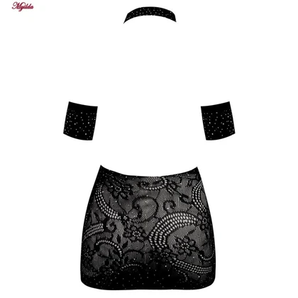 سرهمی فانتزی نگین‌دار زنانه مشکی کد 4860-7185