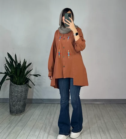 مانتو لینن طلا