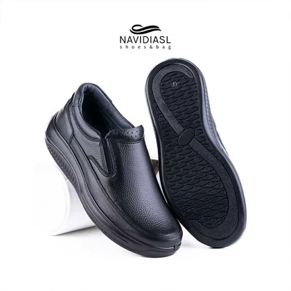 کفش مردانه چرم اداری و روزانه طبی کد 7020013