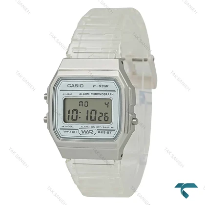 ساعت کاسیو اصلی F-91W دیجیتالی شیشه ای Casio-7709-G