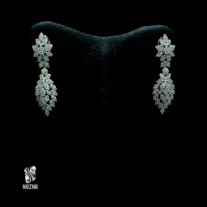 گوشواره جواهری نقره