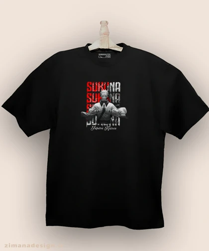 تیشرت لش مردانه و زنانه طرح جوجوتسو کایزن شخصیت سوکونا کد 898