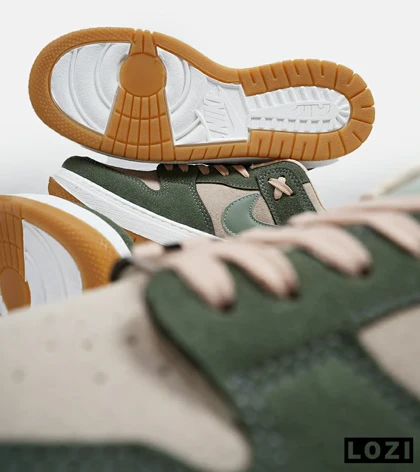 کفش کتانی مردانه سبز کرم نایک NIKE SB