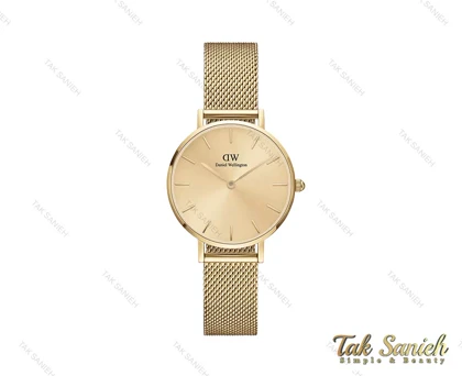 ساعت دنیل ولینگتون زنانه حصیری طلایی Daniel-3923-28-L