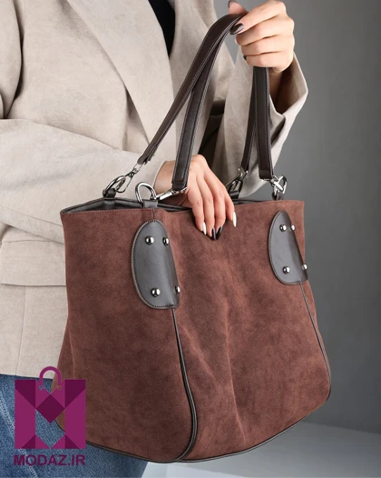 کیف زنانه جیر حاشیه چرم وارداتی آریان K187