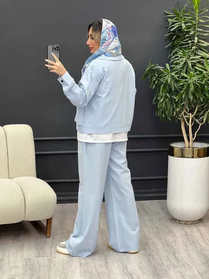ست کت و شلوار دو جیب پاکتی