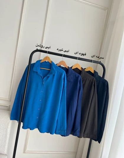 شومیز سیلک پشت چین دلاریس کد SH-9057