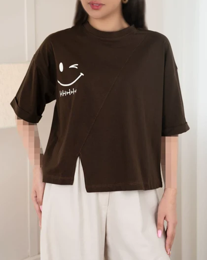 تیشرت طرح چشمک کد 30156