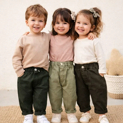 شلوار کتان اسپرت بچگانه 1 الی 3 سال