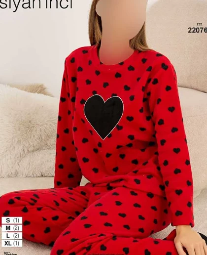 بلوز و شلوار راحتی سیاه اینجه کد 22076