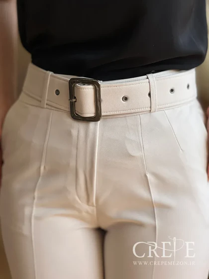 شلوار پاکتی کرپ باربی قد 92