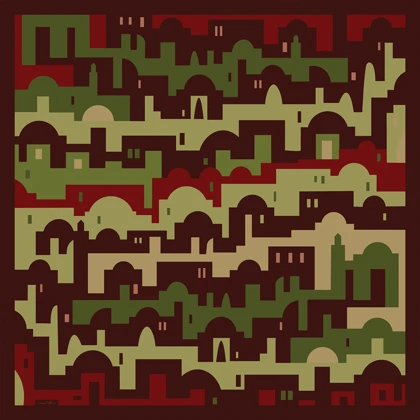 روسری نخ پنبه کوچه نگار