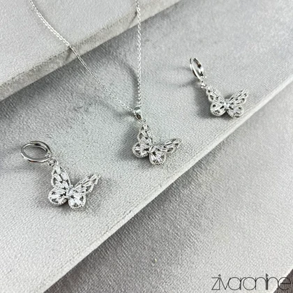 نیم ست پروانه وای اس ایکس طرح سواروسکی 10188