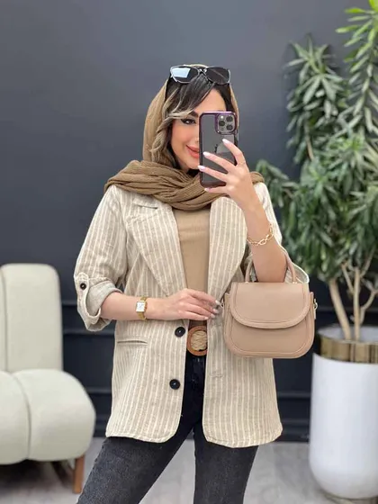 مانتو آستین پاگن نسترن