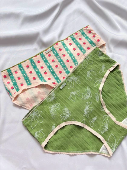 شورت نخی عروسکی هلو 2xl