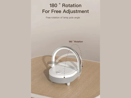 اسپیکر بلوتوث و شارژر وایرلس قابل حمل 4 در 1 دارای چراغ رسی Recci RLS-L16 4-in-1 Speaker and Wireless Charger 15W