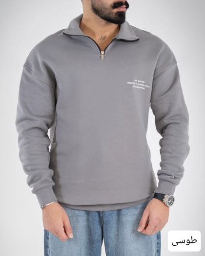 دورس مردانه نیم زیپ پویا_کد4752