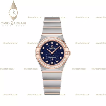 ساعت مچی امگا کانستلیشن صفحه کهکشانی قاب دورنگین Omega Constellation