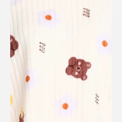 ست راحتی زنانه تدی حوله ای خرسی