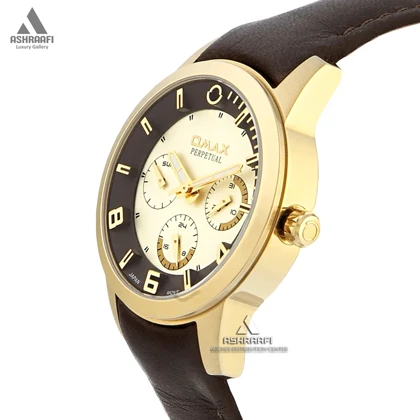 ساعت اوماکس بند چرمی Omax 87SMG15I