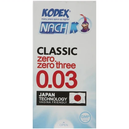کاندوم ناچ کدکس KODEX مدل CLASSIC ضخامت بسیار نازک 30 میکرون