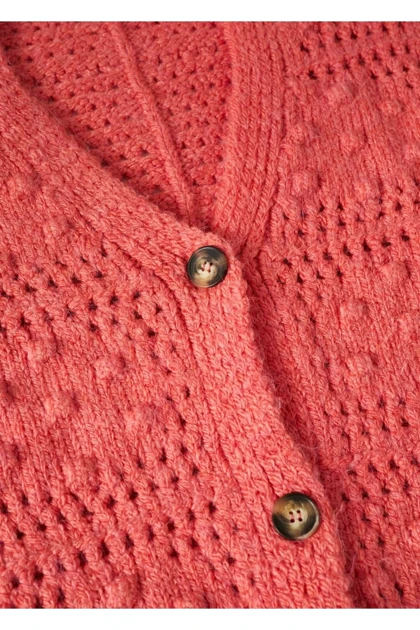 ژاکت کش باف پشمی زنانه اورجینال منگو mango