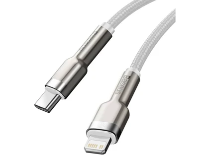 کابل شارژ سریع تایپسی به لایتنینگ 2 متری بیسوس Baseus Cafule Series Metal Data Cable Type-C to iP PD 20W CATLJK-B01