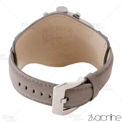 ساعت پورشه دیزاین مردانه سه موتوره بند چرم طوسی 103424