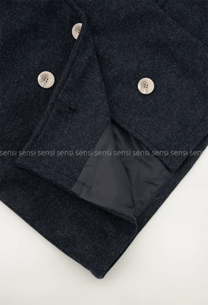 ترنچ کت فوتر یقه ایستاده کد1004826