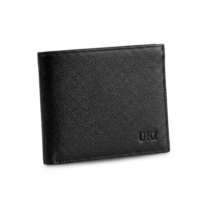 کیف پول و جاکارتی چرم طبیعی طرح هاشور برند UKI