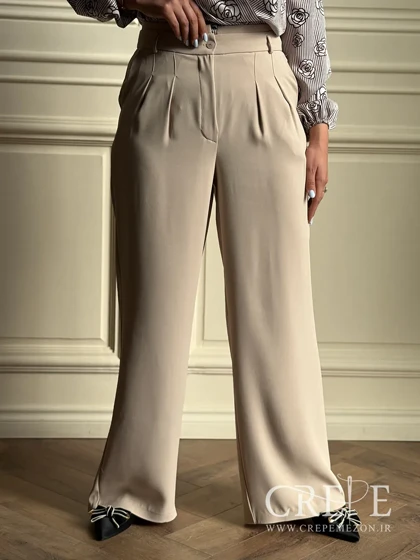 شلوار نیمبگ پیله دار قد 107