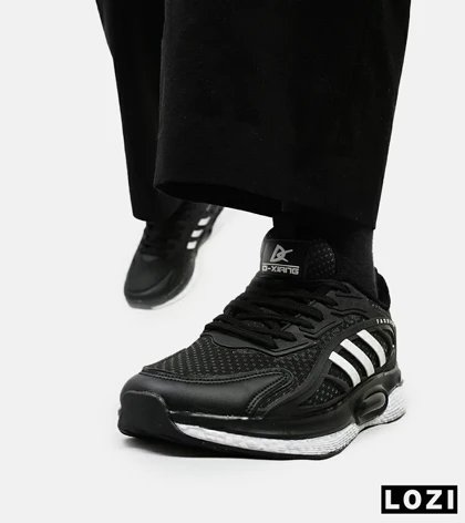 کفش کتانی مردانه مشکی سفید ADIDAS UltraBoost