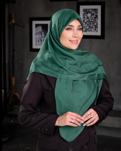 روسری ابریشم ژاکارد (قواره 120) 30124