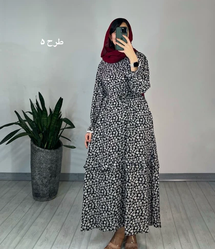 پیراهن مانتویی شکوفه