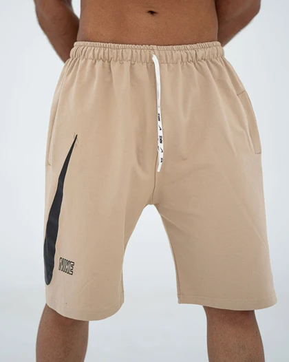 شلوارک بگ ورزشی NIKE کرم