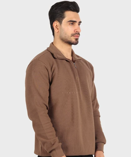 بافت مردانه نیم زیپ و ساده 8016