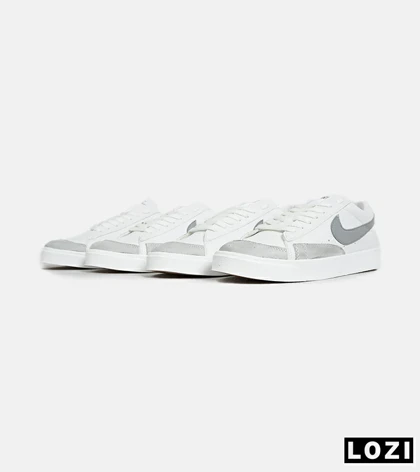 کفش نایک مردانه و زنانه سفید طوسی Nike Blazer Low 77
