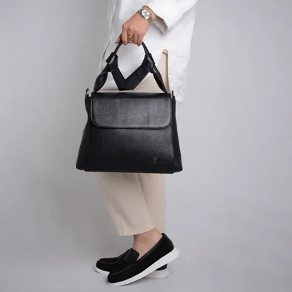 کیف دوشی چرم زنانه سلن114