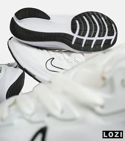 کفش کتانی مردانه و زنانه سفید نایک NIKE air zoom مدل 7183