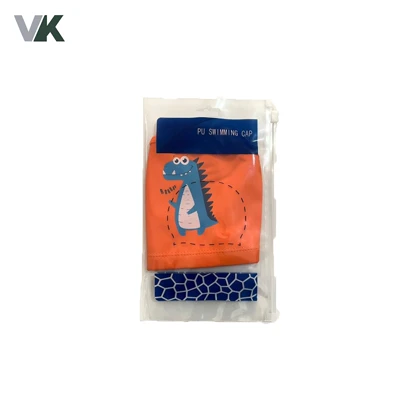 کلاه شنا بچه گانه pu طرح دار