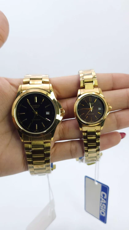 ساعت مچی ست مردانه و زنانه کاسیو Casio 1183 تمام استیل با ماندگاری رنگ بالا