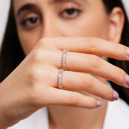 انگشتر تنیسی طلایی مخراجکاری شده برند ژوپینگ